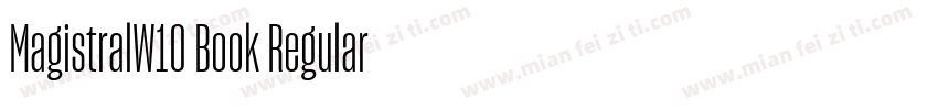 MagistralW10 Book Regular字体转换